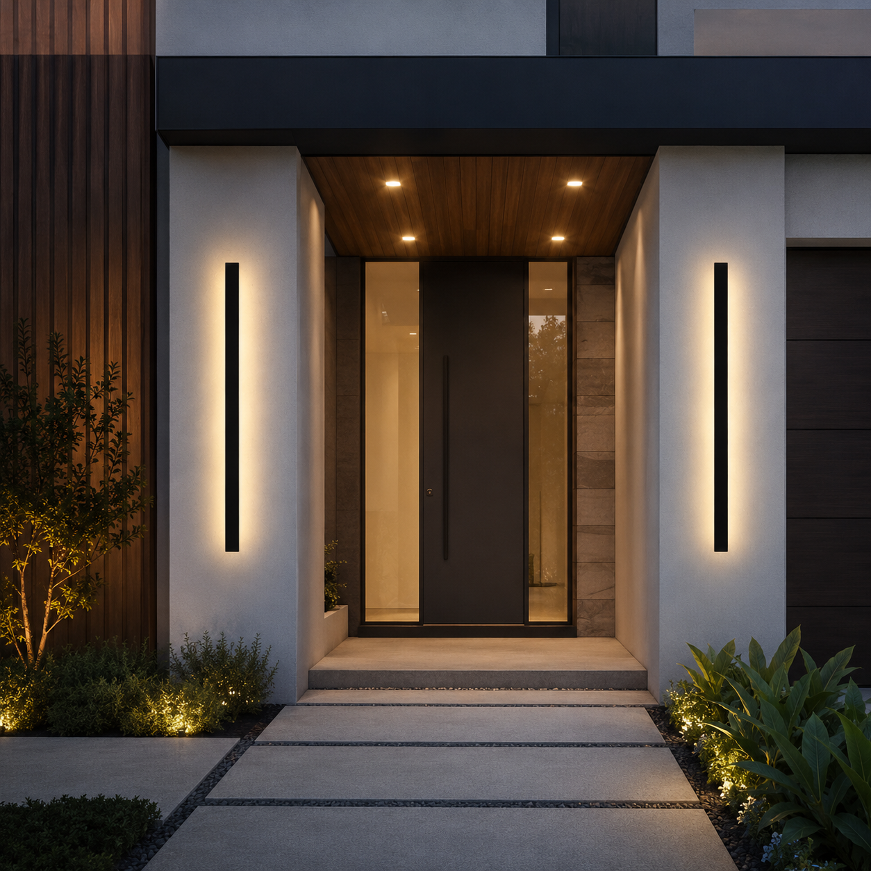 Atlas Black Outdoor Wall Sconce