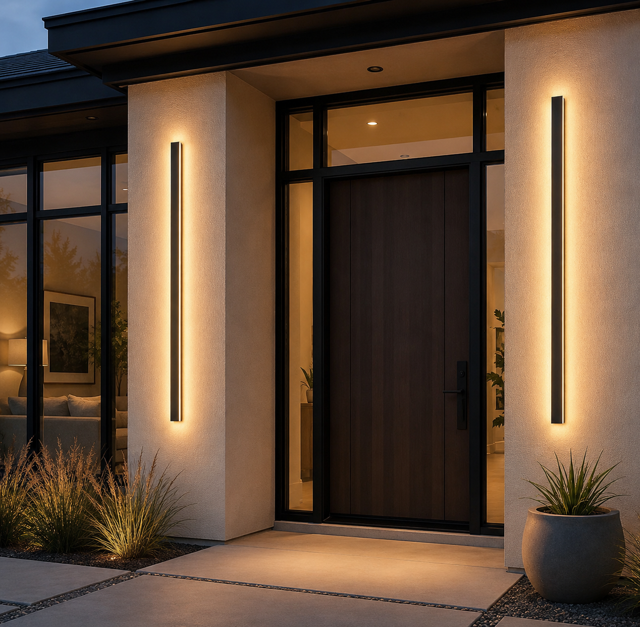 Atlas Black Outdoor Wall Sconce